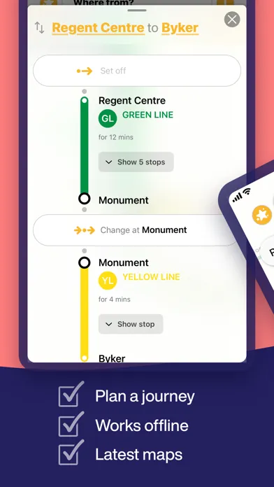 Tyne and Wear Metro Map 스크린샷