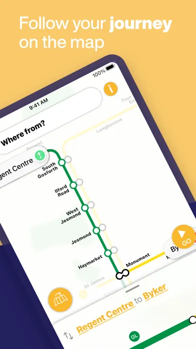 Tyne and Wear Metro Map 스크린샷