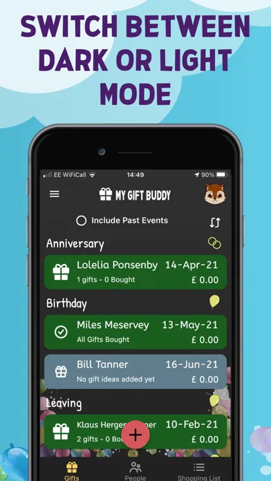Capturas de pantalla de My Gift Buddy