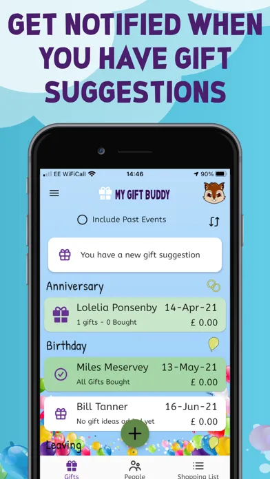 Capturas de pantalla de My Gift Buddy