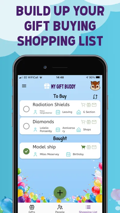 Capturas de pantalla de My Gift Buddy