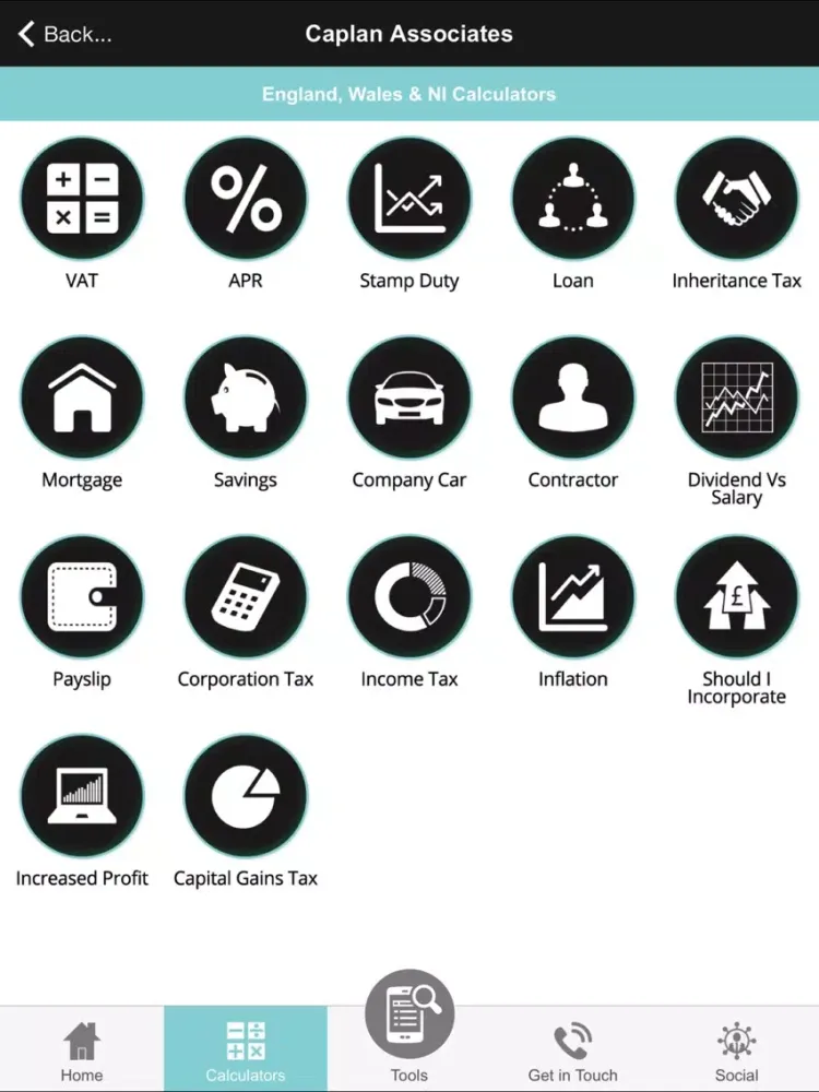 Caplan Associates iPad  Screenshots