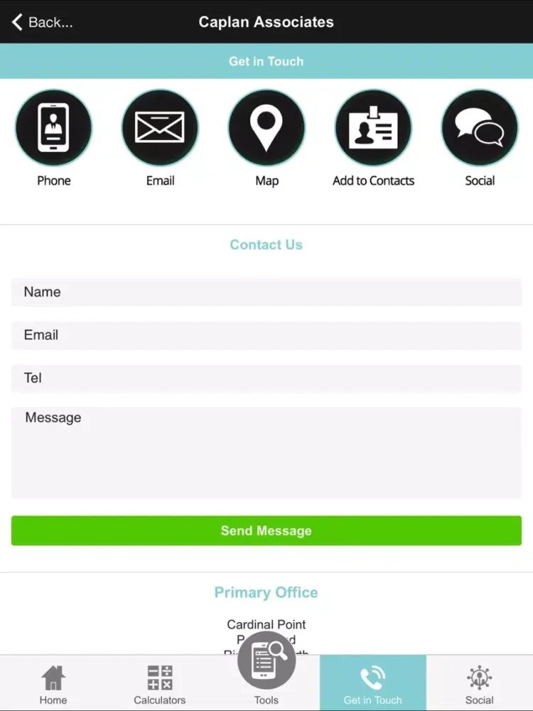 Caplan Associates iPad  Screenshots