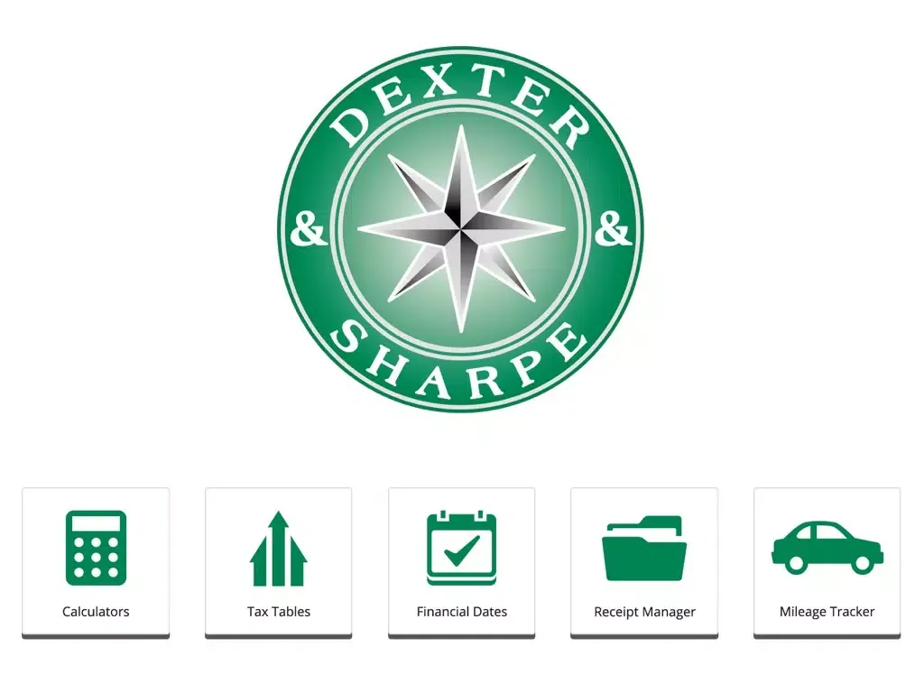 Tangkapan skrin Dexter & Sharpe Accountants iPad 