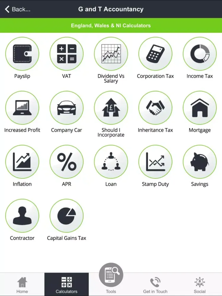 G&T Accountancy Services Ltd iPad  Screenshots