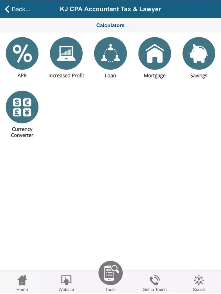 KJ CPA Accountant Tax & Lawyer iPad  Screenshots
