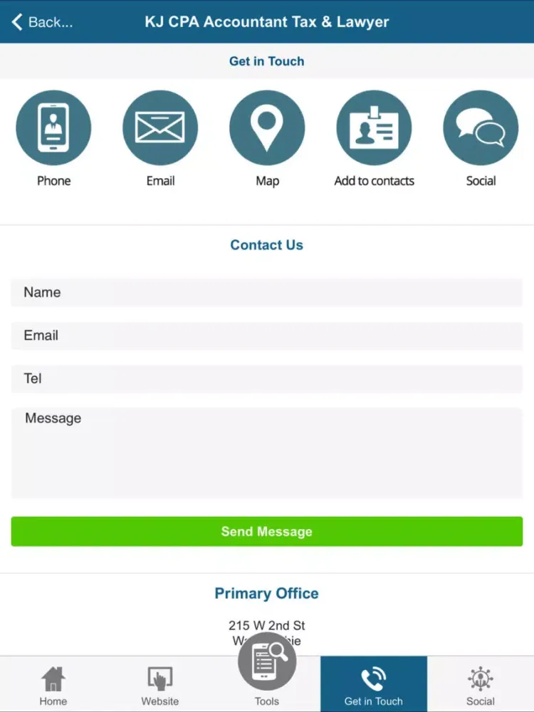 KJ CPA Accountant Tax & Lawyer iPad  Screenshots