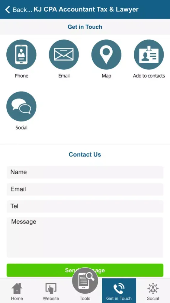 KJ CPA Accountant Tax & Lawyer Screenshots
