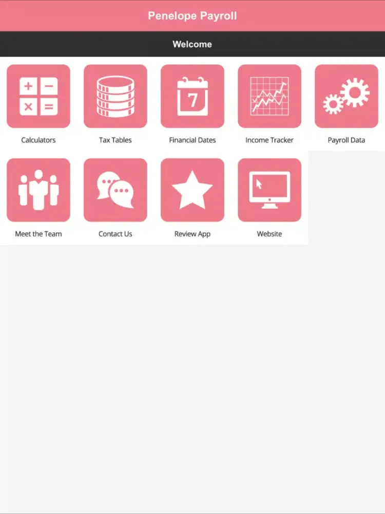 Penelope Payroll iPad  Screenshots