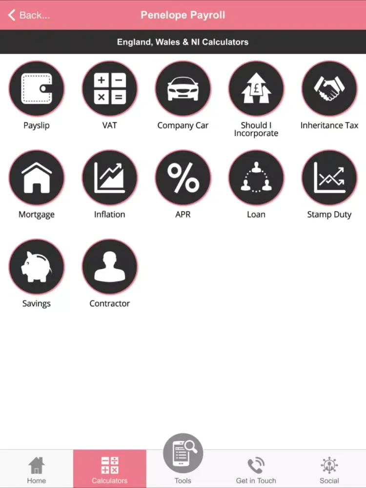 Penelope Payroll iPad  Screenshots