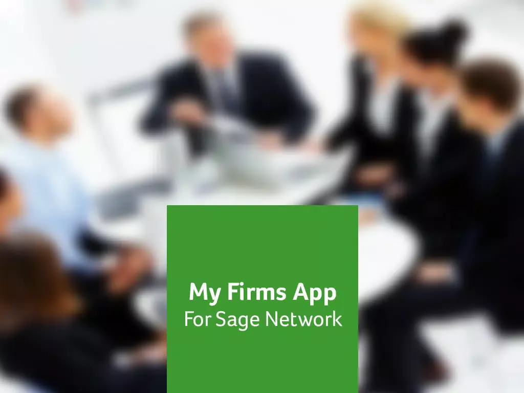 صور MyFirmsApp for Sage Network iPad 