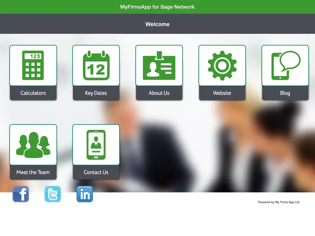 صور MyFirmsApp for Sage Network iPad 