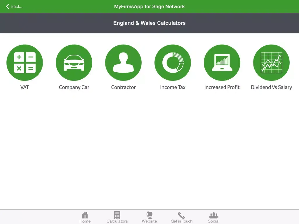 صور MyFirmsApp for Sage Network iPad 