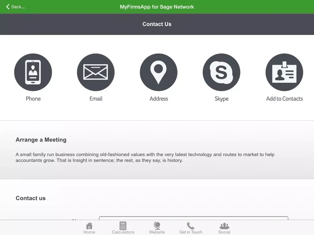 صور MyFirmsApp for Sage Network iPad 