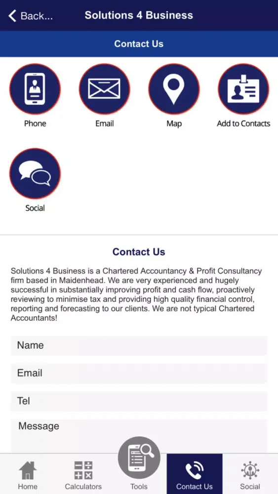 Screenshot di Solutions 4 Business