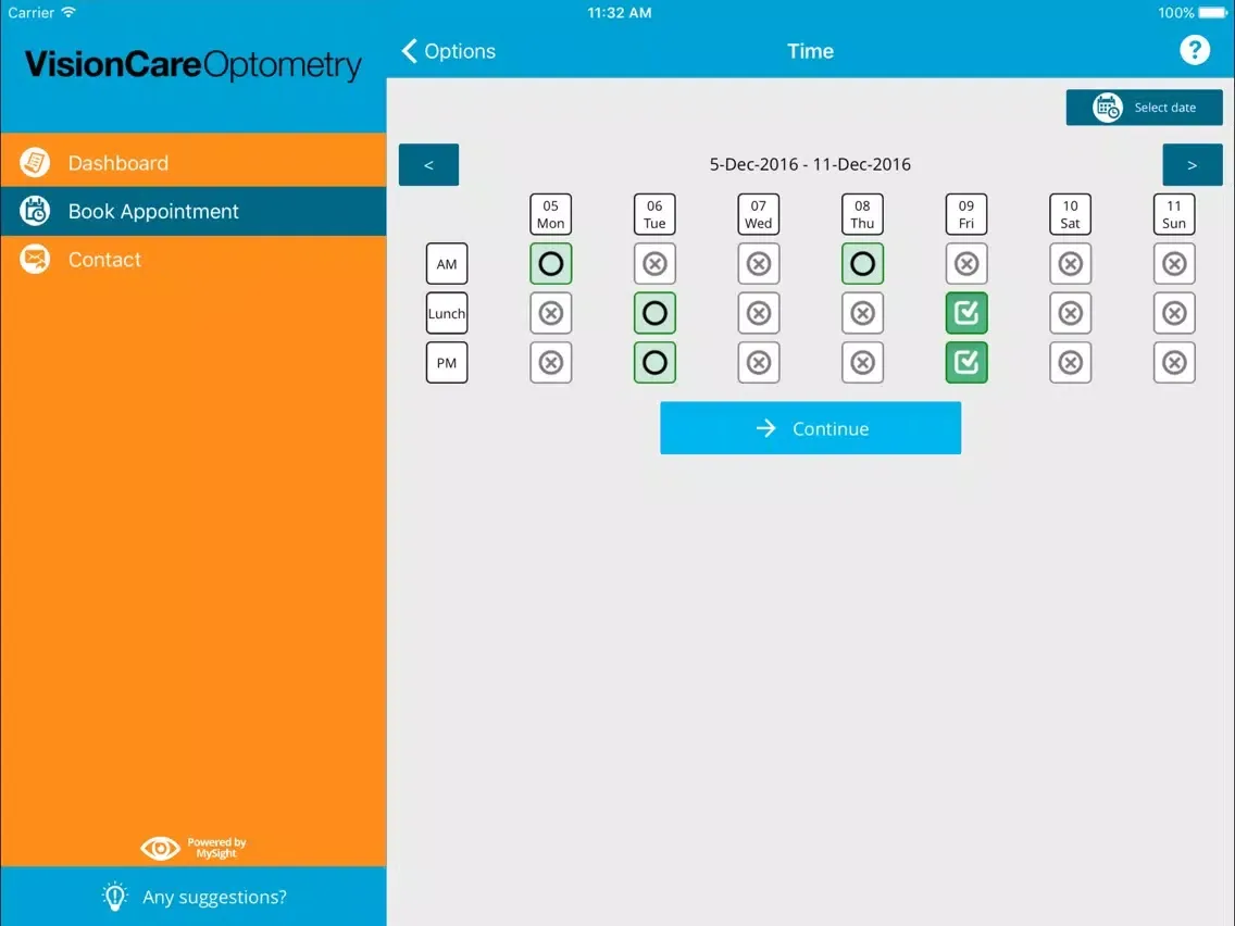 Capturas de pantalla de VisionCare Optometry iPad 