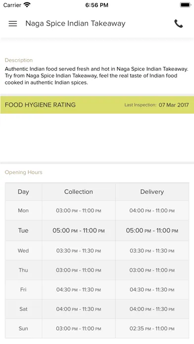 Naga Spice IndianTakeaways سکرین شاٹس