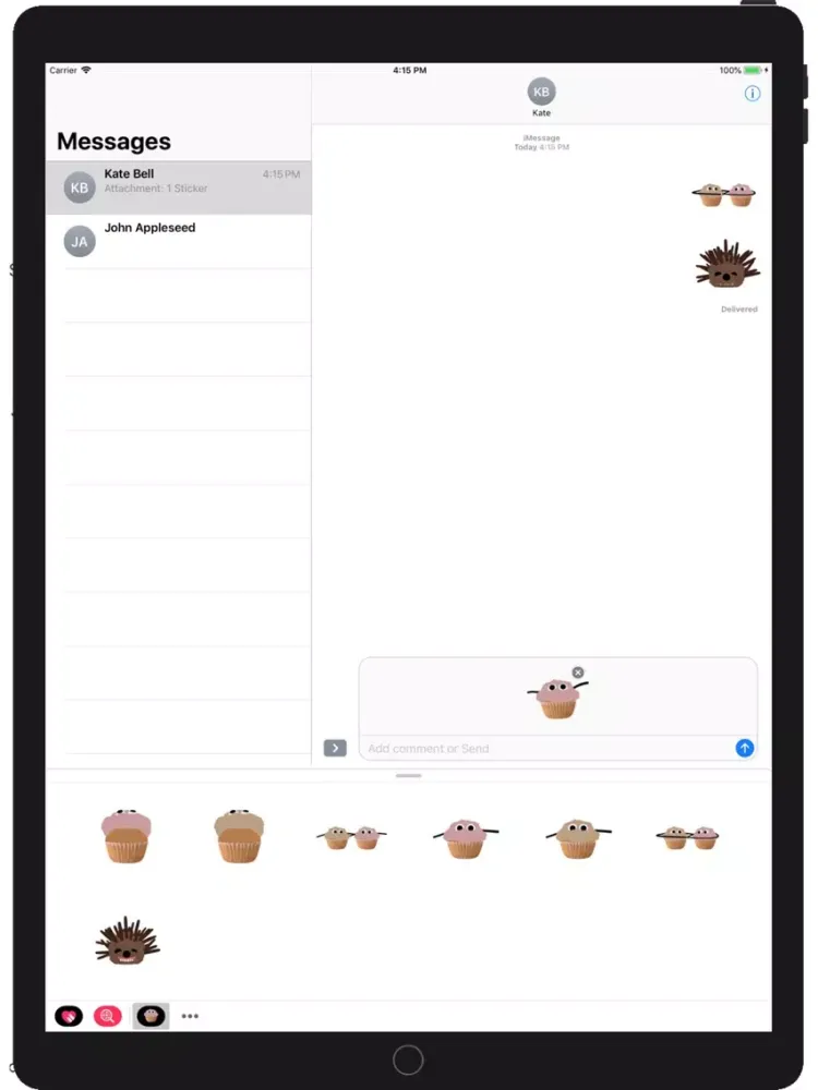Скриншоты Cake Off Stickers iPad 