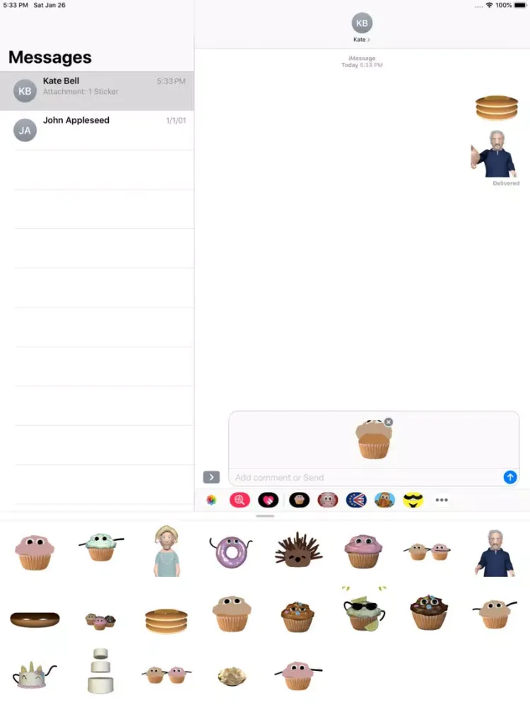 Скриншоты Cake Off Stickers iPad 