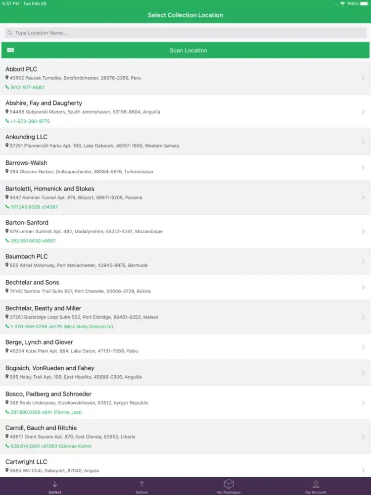 Скриншоты 1NE Package Tracker iPad 