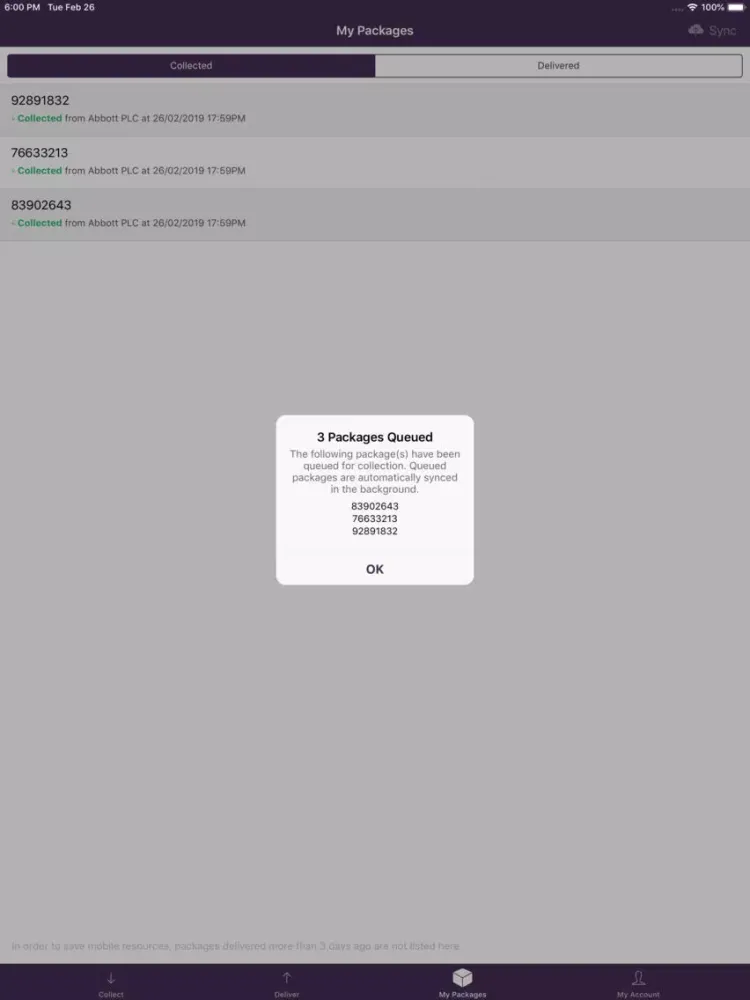 Скриншоты 1NE Package Tracker iPad 