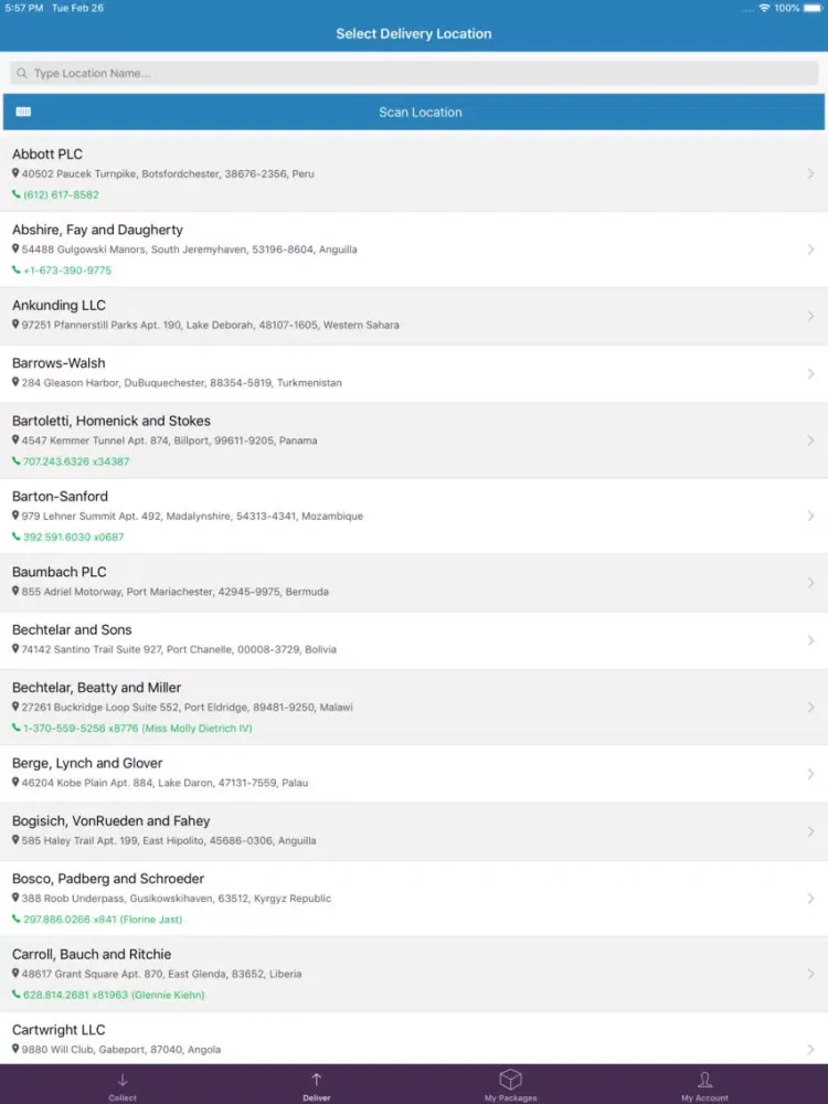 Скриншоты 1NE Package Tracker iPad 