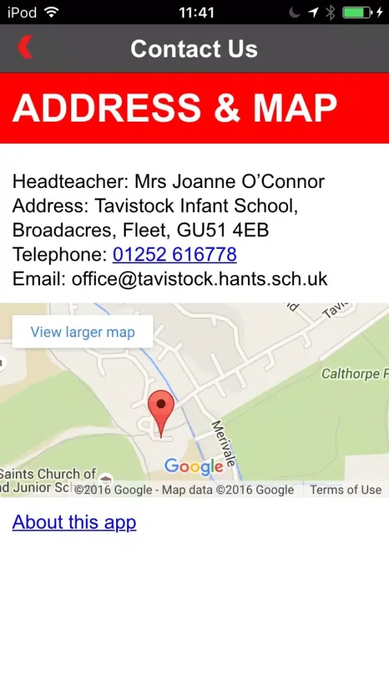 Tavistock Infant School سکرین شاٹس