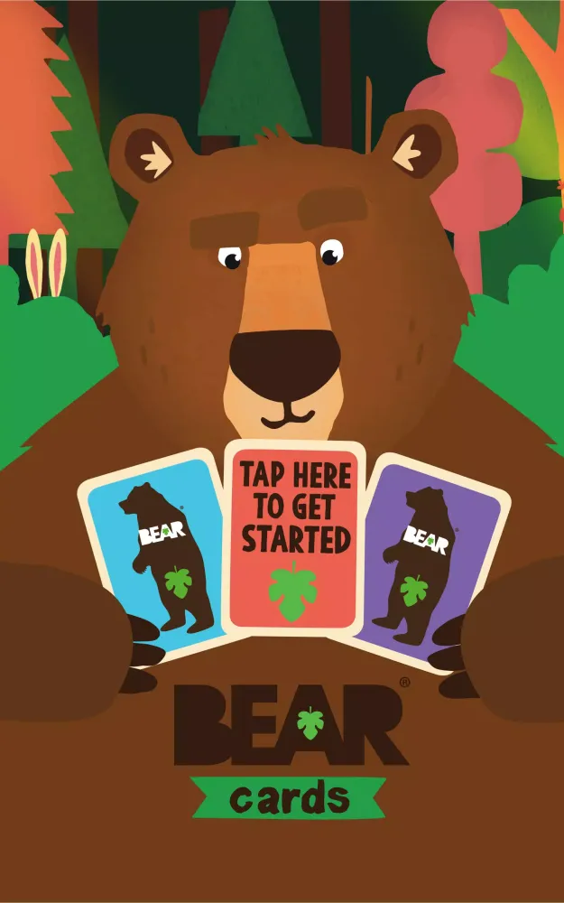 Capturas de tela do BEAR Cards
