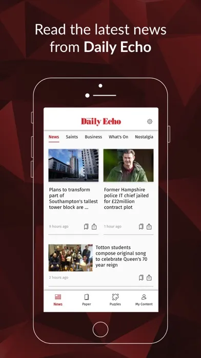 Daily Echo Screenshots