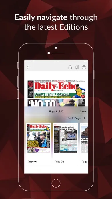 Daily Echo Screenshots