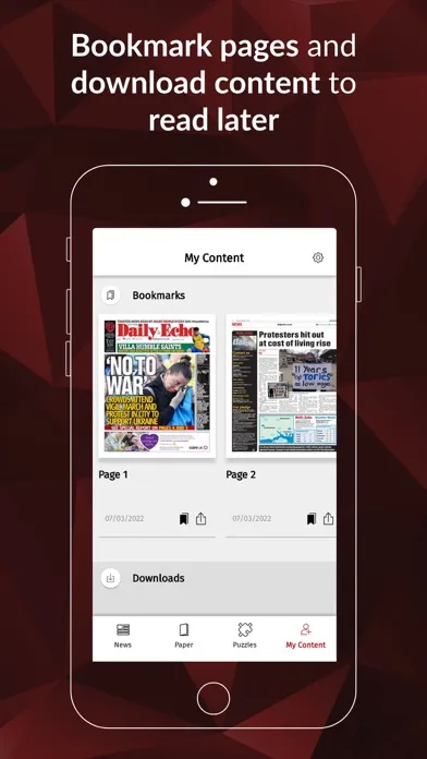 Daily Echo Screenshots