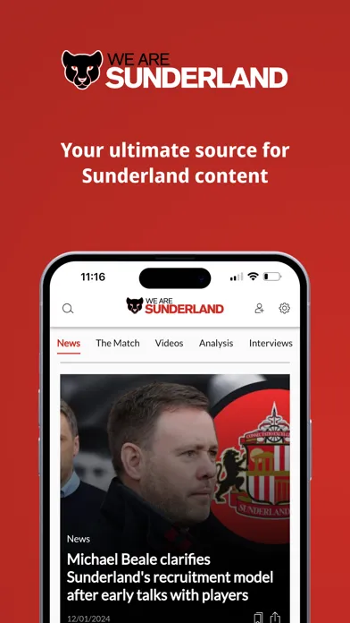 Ảnh chụp màn hình của We Are Sunderland