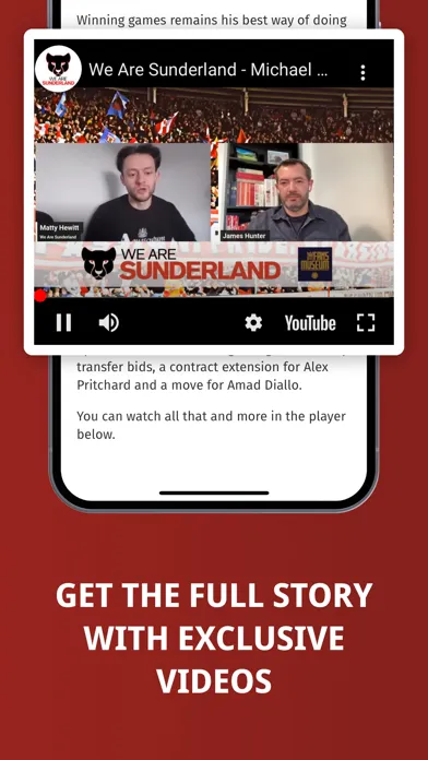 Ảnh chụp màn hình của We Are Sunderland