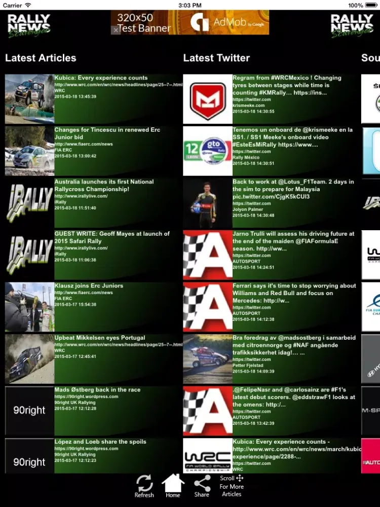 Rally News Scavenger iPad 应用截图