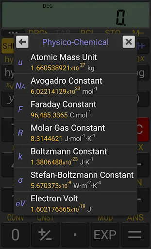 Tangkapan layar RealCalc Scientific Calculator