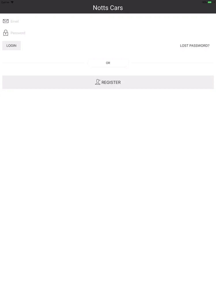 Notts Cars Passenger iPad 应用截图