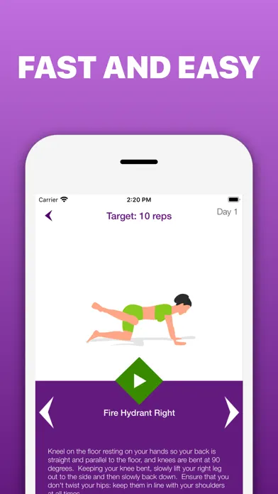 Ảnh chụp màn hình của Fast Butt and Legs Workouts