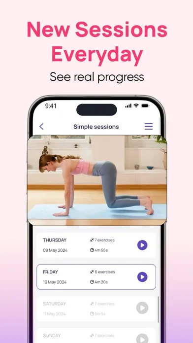 5 Minute Pilates Workout Screenshots