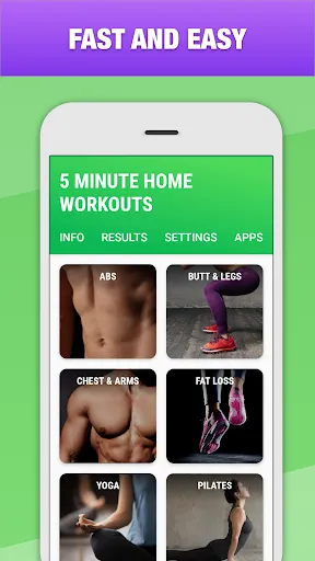 5 Minute Home Workouts Screenshots