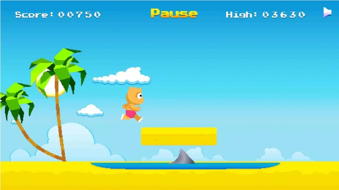 Tangkapan layar The Beach Runner: Running game