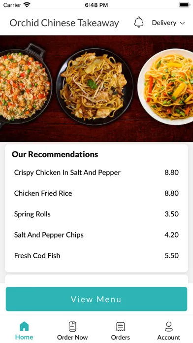 Zrzuty ekranu ORCHID CHINESE TAKEAWAY.