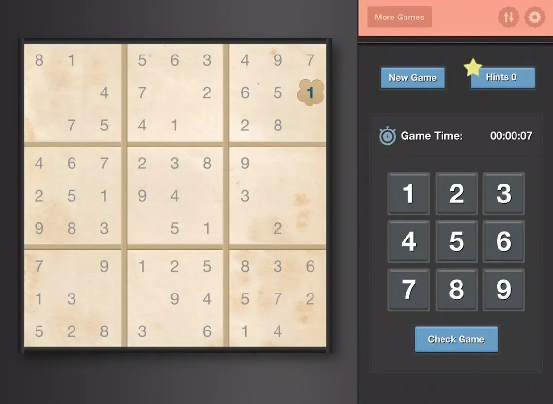 Capturas de pantalla de Sudoku Puzzles HD - Free Sudoku Games iPad 