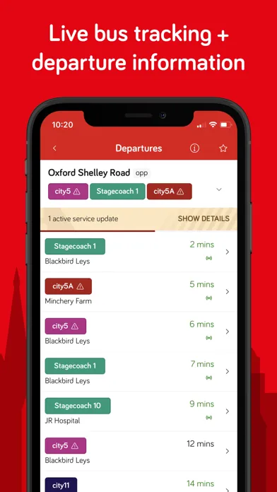 Zrzuty ekranu Oxford Bus and Thames Travel