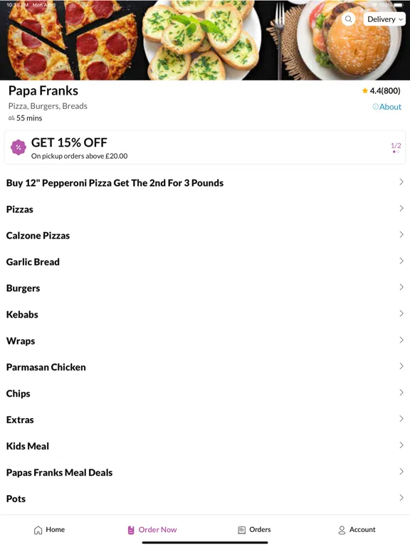 Papa Franks iPad  Screenshots