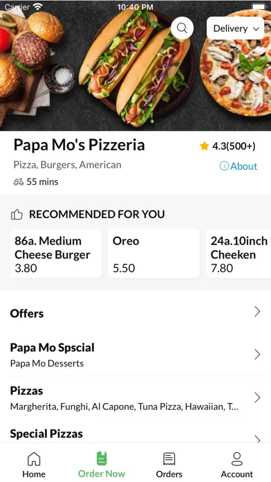 Capturas de pantalla de Papa Mo's Pizzeria