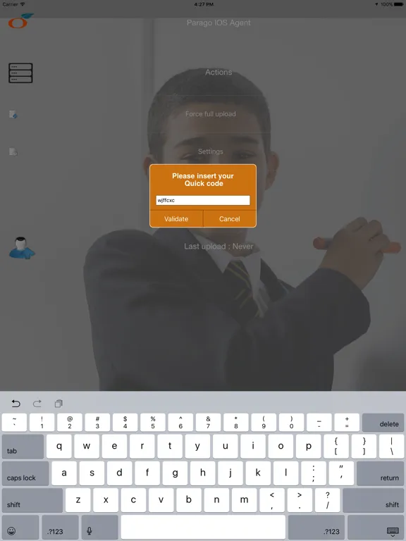 Zrzuty ekranu Parago Agent iPad 