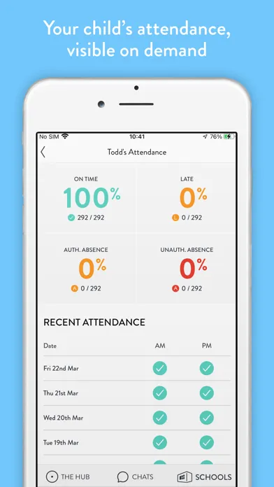 Ảnh chụp màn hình của Parent Hub