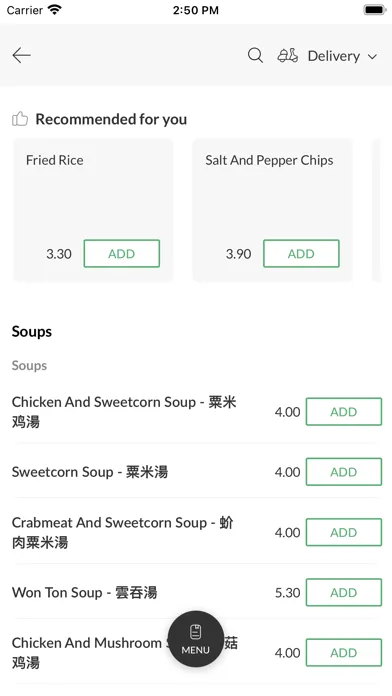 Capturas de pantalla de Park View Chinese Takeaway
