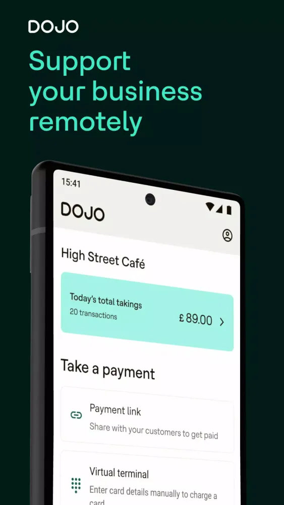 Dojo for Business – Payments Screenshots