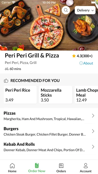 Ảnh chụp màn hình của Peri Peri Grill & Pizza